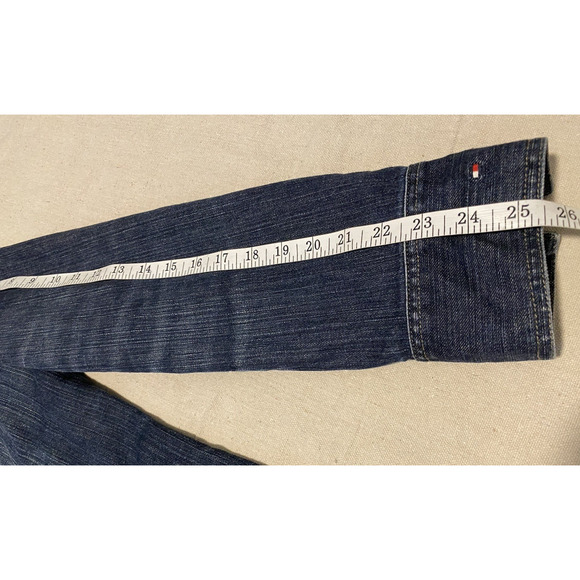 Tommy Hilfiger Jean Jacket Womens Large Western Cowgirl Festival Denim Jacket - Picture 15 of 16